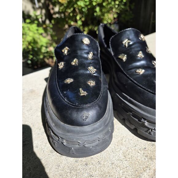 Karl Lagerfeld Paris Avah Studded Loafers Black Gold Men\'s Size 11 main image 12